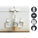 Master Lock Wide Solid Brass Padlock          22mm 140EURD