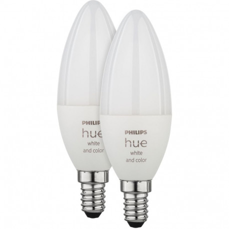 Philips Hue LED lamp E14 2-pakk 470lm valge värvi meeleolu