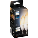 Philips Hue LED Lamp E14 2-Pakk 5,2W 470lm Valge Ambiance