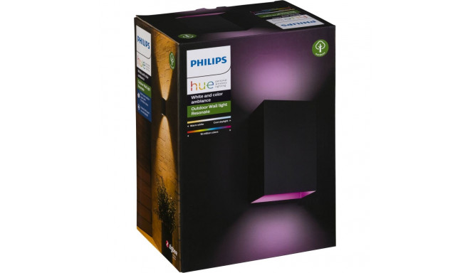 Philips Hue Resonate valge ja värviline LED-seinalamp must
