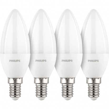 Philips LED lamp E14 4-pack küünal 40W 2700K