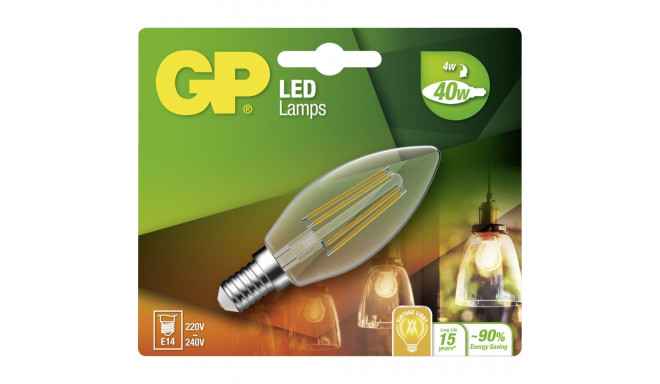 GP Lighting Filament Candle E14 4W (40W)  470 lm      GP 078128