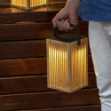 New Garden Okinawa Solar Recharge Lantern Bamboo