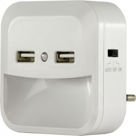 REV öövalgusti LED sensor 2x USB-A