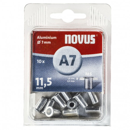 NOVUS neet M 5 x 11,5 ALU 10 tk
