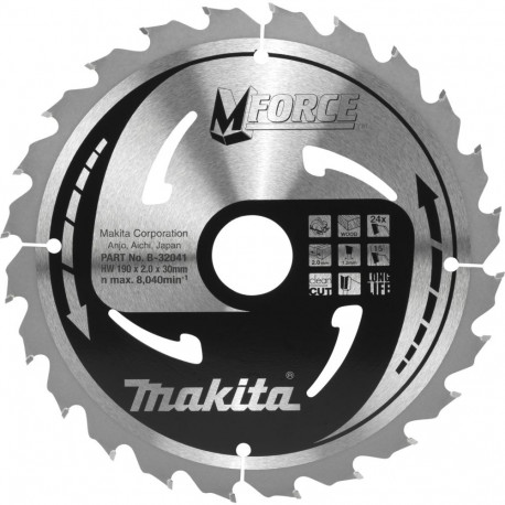 Makita B-32041 M-FORCE saeketas 190x30x24Z