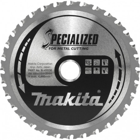 Makita B-47036 saeketas metallile 150x20x32Z