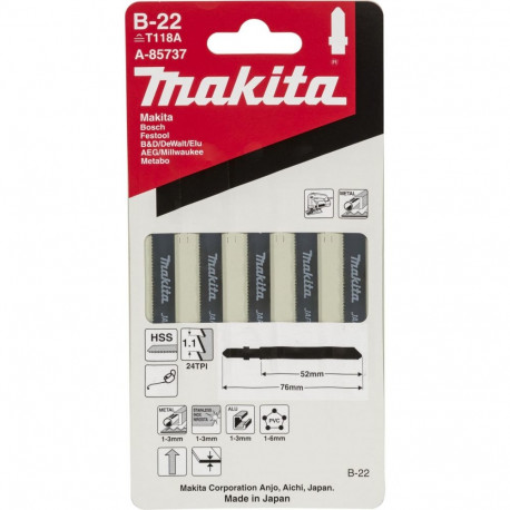 Makita A-85737 Jigsaw Blade B-22