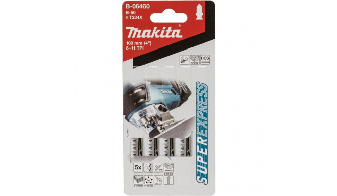 Makita B-06460 tikksaeleht B-50 puit 5 tk