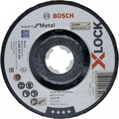 Bosch X-LOCK lihvimisketas 125x6mm EfM