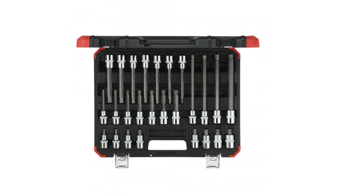 GEDORE red Screwdriver Bit Sockets 1/2  XZN 26-pieces