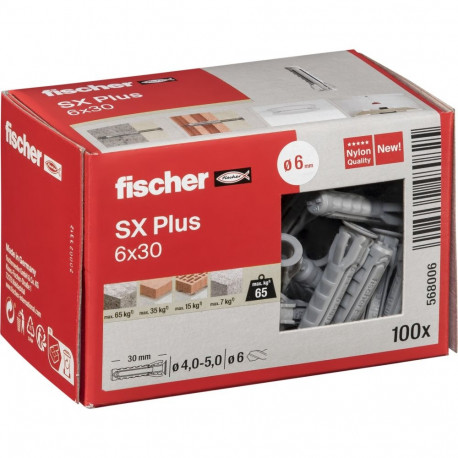 Fischer SX Plus 6x30 100 tk tüübel