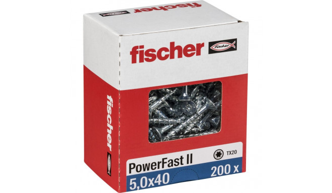 Fischer PowerFast II 5,0x40 SK TX TG blvz 200
