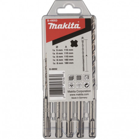 Makita B-49052 SDS-VPLUS puuride komplekt Nr2 5 tk