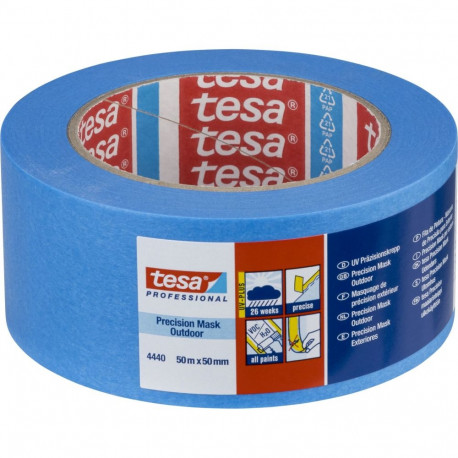 Tesa Masking Tape 50m x 50mm Preci.outd.Prof. Blue 04440