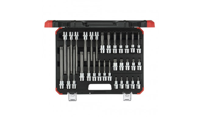 GEDORE red Screwdriver Bit Sockets 1/2  TX 32-pieces