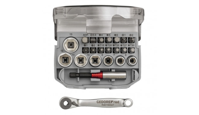 GEDORE red padrunikomplekt 1/4 23-osaline