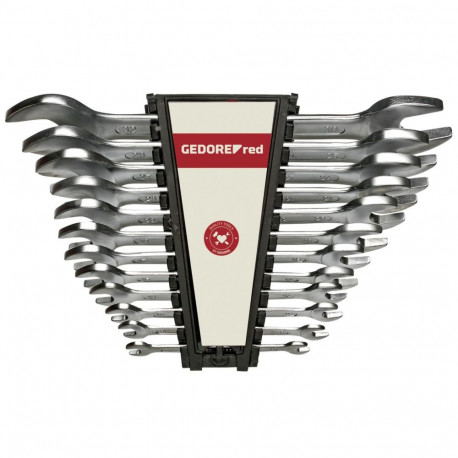 GEDORE red kahepoolne avatud mutrivõtmete komplekt 12-osaline