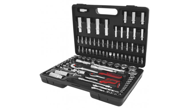 KS Tools 1/4 + 1/2 CHROMEplus padrunikomplekt 96 tk