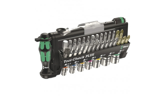 WERA Tool-Check PLUS ratchet with bits assortment