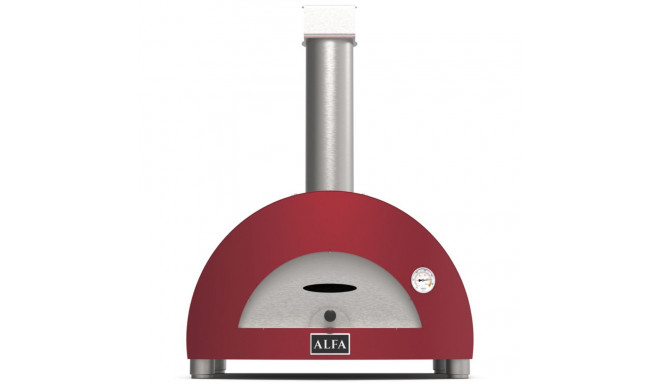 Alfa Forni Moderno 1 Pizza puuküttega punane