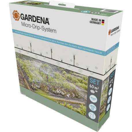 Gardena mikrotilgutusüsteemi komplekt köögivilja- ja lillepeenardele 40m²