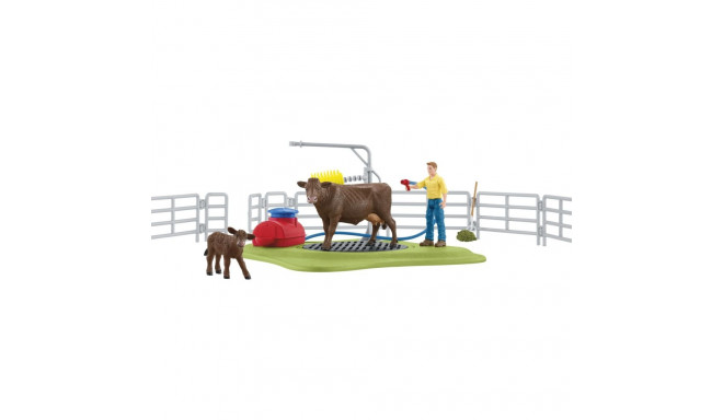 Schleich Farm World 42529 rõõmus lehmapesula