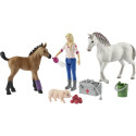 Schleich Farm World 42486 Loomaarst külastab mära ja varssa