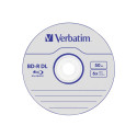 1x10 Verbatim BD-R Blu-Ray 50GB 6x Kiirus, valge-sinine Cakebox