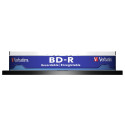 1x10 Verbatim BD-R Blu-Ray 25GB 6x kiirus, valge-sinine Cakebox