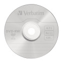 1x5 Verbatim DVD-RW 4,7GB 4x Kiirus, Ehtsakarbi ümbris