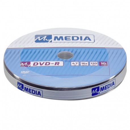 1x10 MyMedia DVD-R 4,7GB 16x kiirus matt hõbedane Wrap