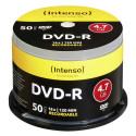 1x50 Intenso DVD-R 4,7GB 16x Kiirus, Karp