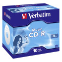 1x10 Verbatim CD-R 80 / 700MB Audio Värviline Live it Karbiga