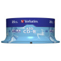 1x25 Verbatim Data Life Plus CD-R 80, 52x Kiirus, kookkarp
