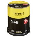 1x100 Intenso CD-R 80 / 700MB 52x Kiirus, Spindelkarp