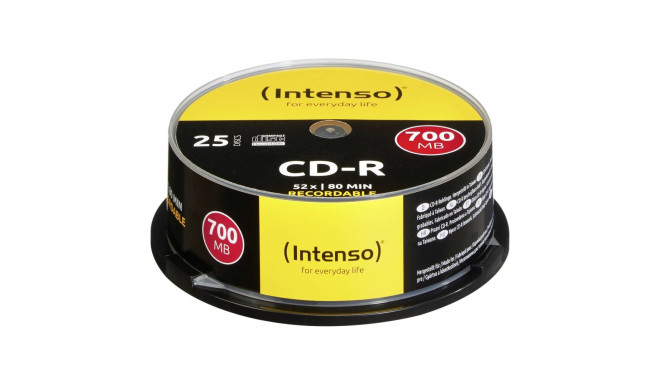 1x25 Intenso CD-R 80 / 700MB 52x Speed, Cakebox Spindle