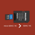 Philips MicroSDXC kaart 512GB Klass 10 UHS-I U3 koos adapteriga