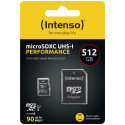 Intenso microSDXC 512GB Class 10 UHS-I U1 Mälukaart