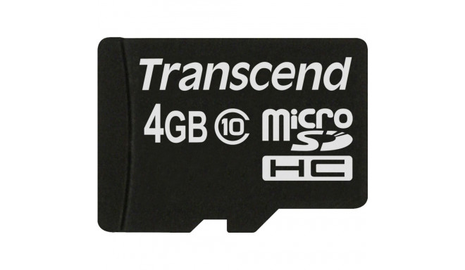 Transcend microSDHC 4GB Class 10 TS4GUSDC10
