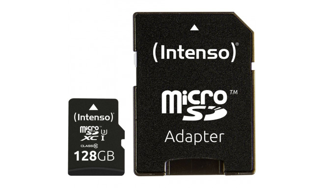 Intenso microSDXC 128GB C10 UHS-I professional adapteriga