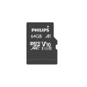 Philips MicroSDXC mälukaart 64GB Class 10 UHS-I U1 koos adapteriga