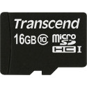 Transcend microSDHC 16GB Klassi 10 mälukaart + SD-adapter