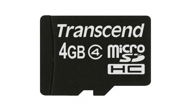 Transcend microSDHC mälukaart TS4GUSDC4 4GB Class 4