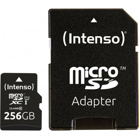 Intenso microSDXC Cards    256GB C10 UHS-I Premium + Adapter