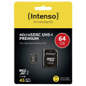 Intenso microSDXC Kaart 64GB Class 10 UHS-I Premium