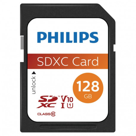Philips SDXC kaart 128GB Class 10 UHS-I U1