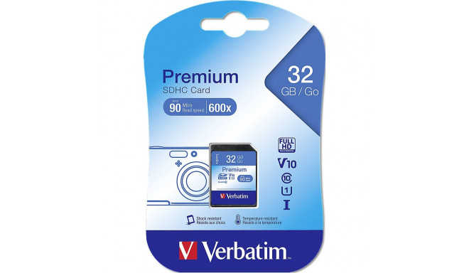 Verbatim SDHC Card          32GB Class 10