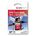 AgfaPhoto SDXC Mälukaart 64GB Kiire Class 10 UHS I U1 V30