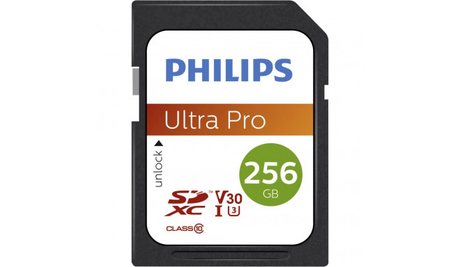 Philips SDXC Card          256GB Class 10 UHS-I U3 V30 A1
